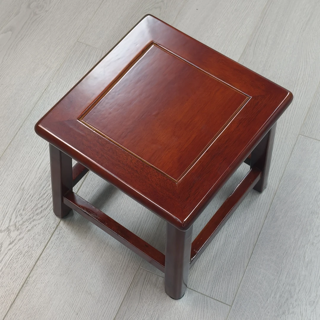 红檀红木小凳子榫卯换鞋凳小方凳矮凳方凳50人超大聚餐圆桌多少钱