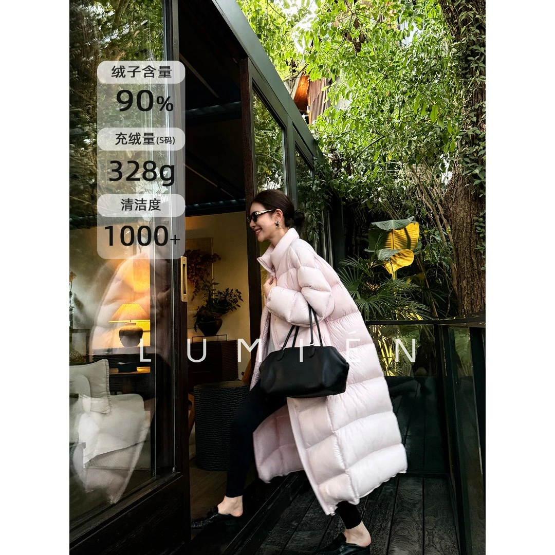 【LUMIEN】“陪你过冬”极简风中长款加厚保暖90绒子鹅绒服LX4JWW108