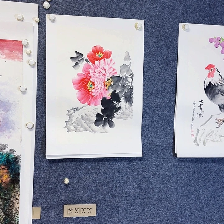 国画国画花鸟画作品