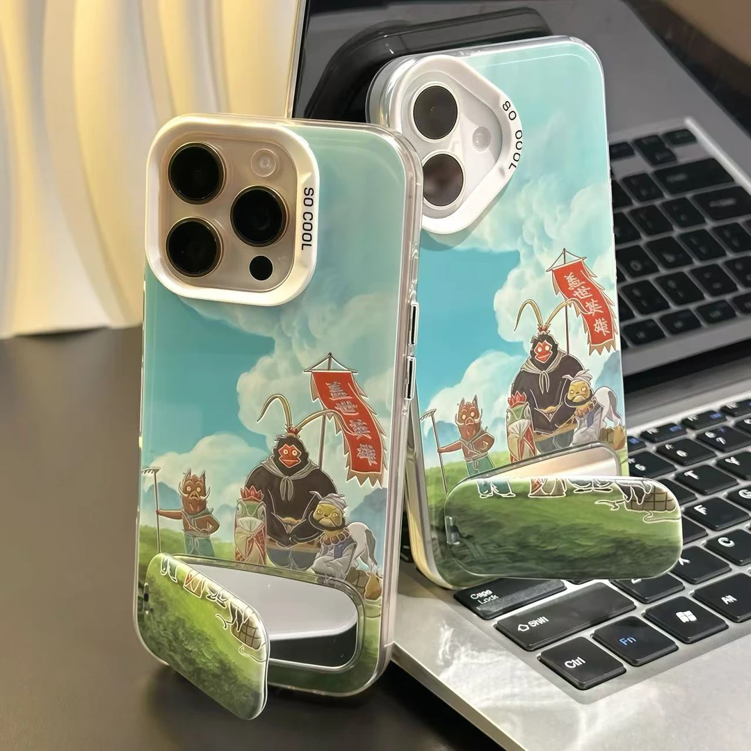 盖世英雄浪浪山小妖怪支架适用苹果16手机壳14华为vivo小米15oppo