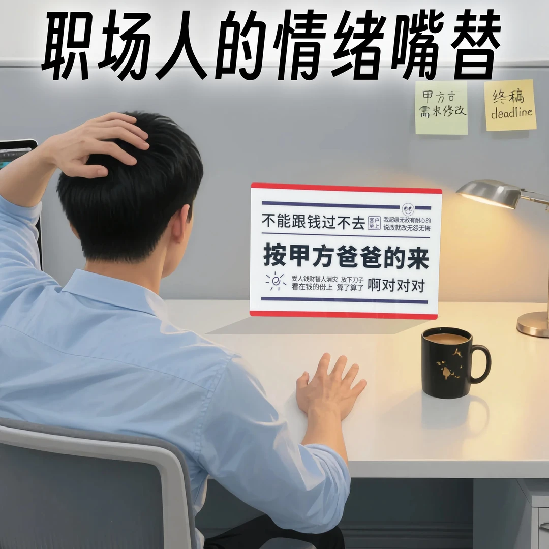 【职场情绪代餐】工位桌面办公室神器搞笑创意家居办公室摆件相框