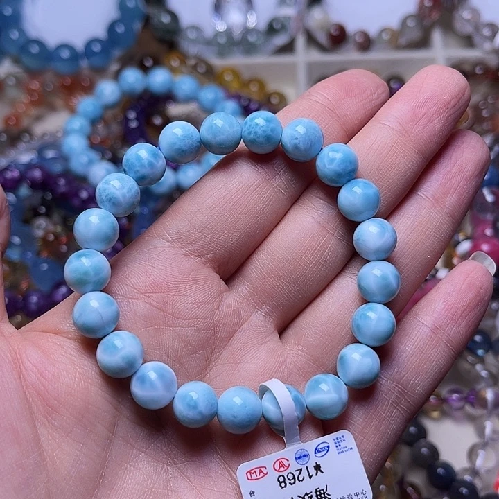 水晶手链未镶嵌半****?海纹石