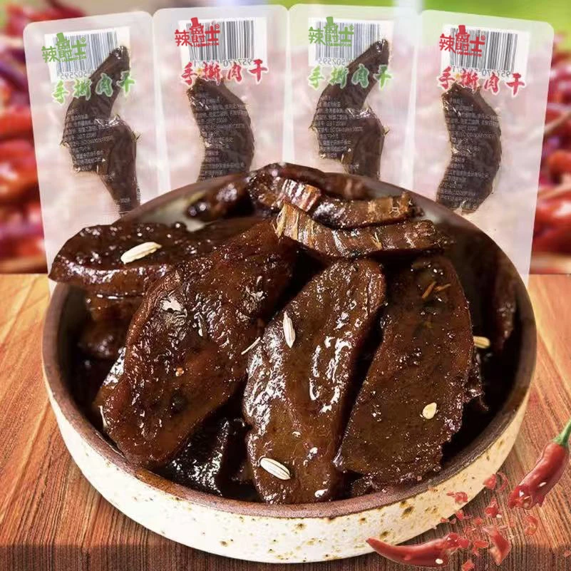 辣爵士手撕肉干香辣湖南风味开袋即食零食肉干解馋小零食鸭肉干