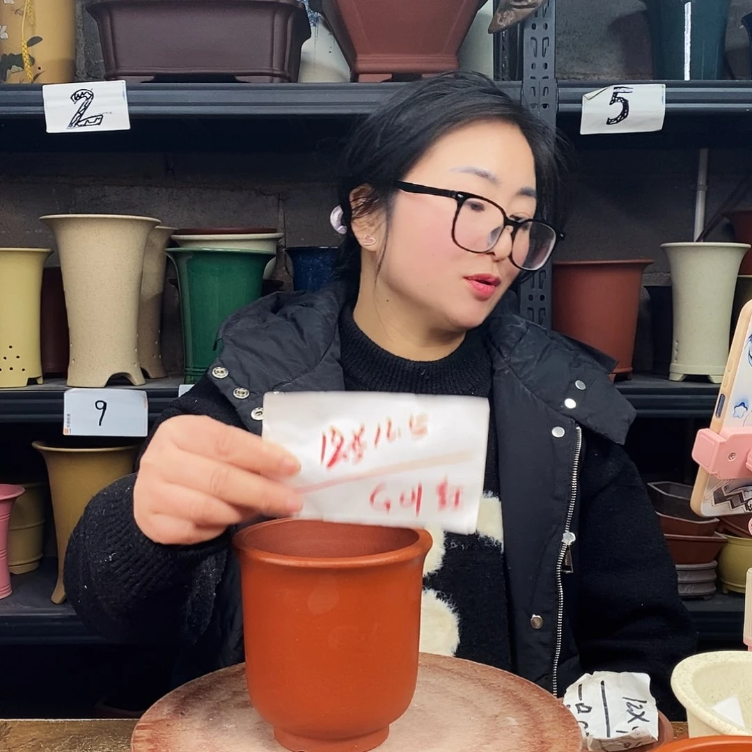 紫砂一只花盆货号G01