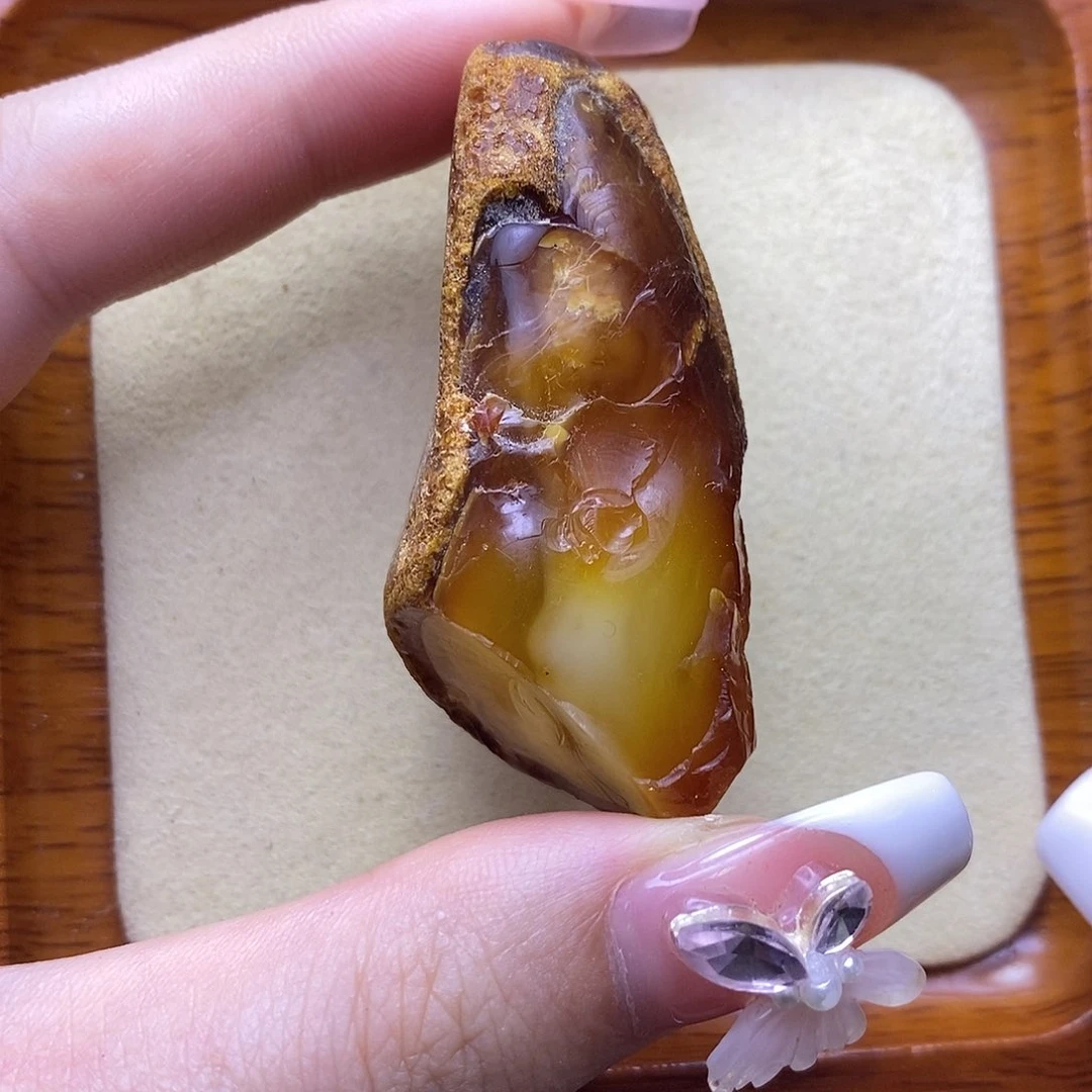 宝***哥定制琥珀未镶嵌陈