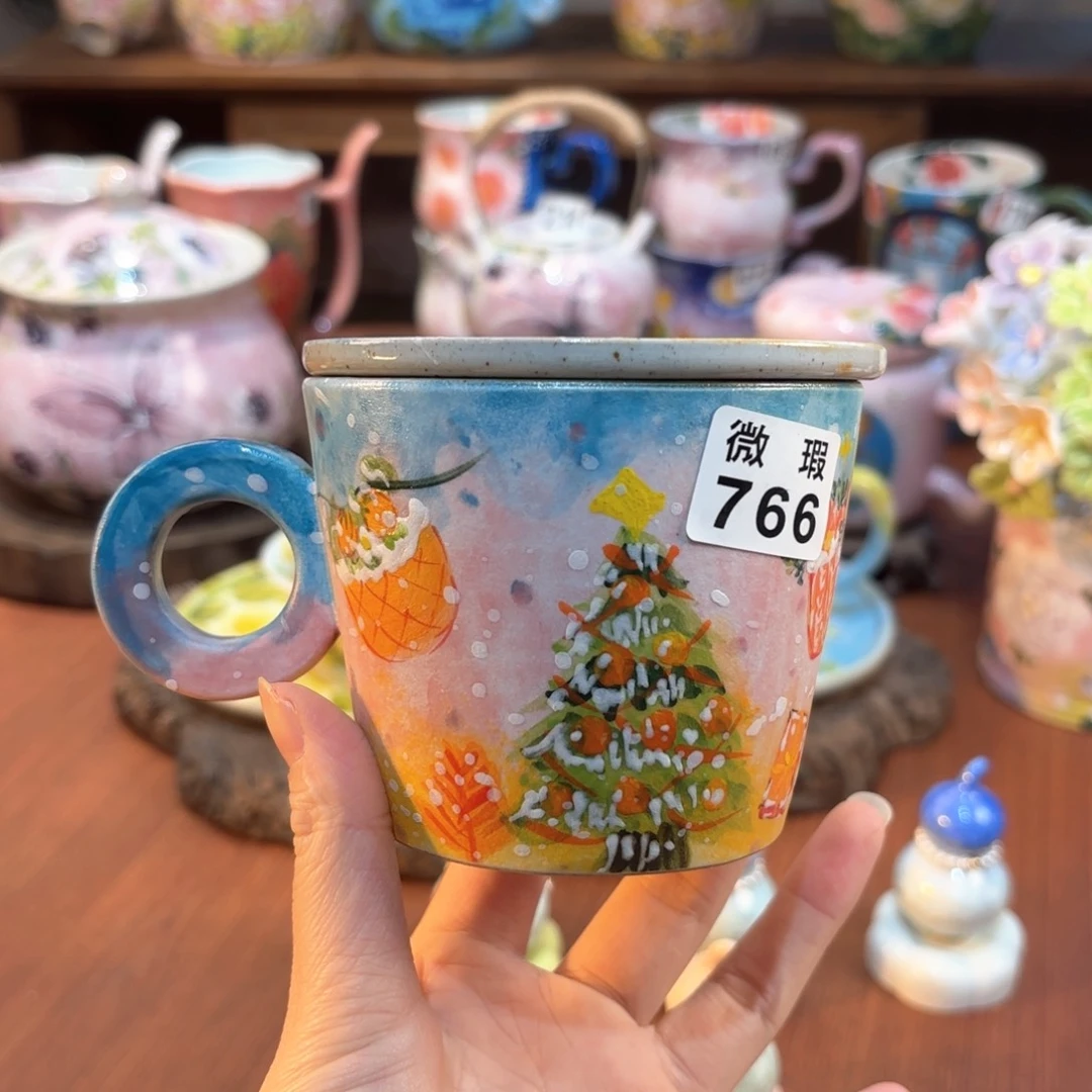 景德镇手绘高温釉下彩陶瓷茶具