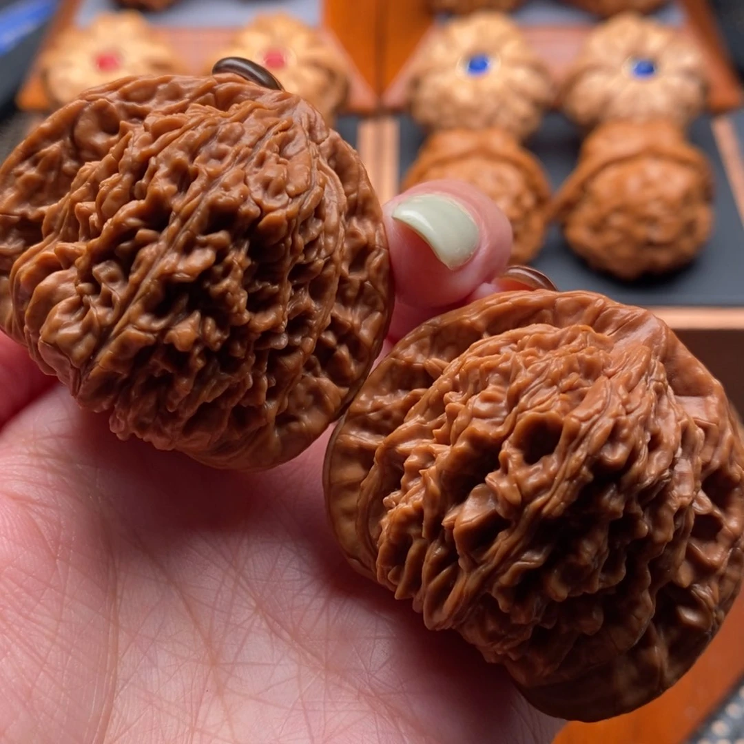 把件文玩核桃46尺寸四座楼