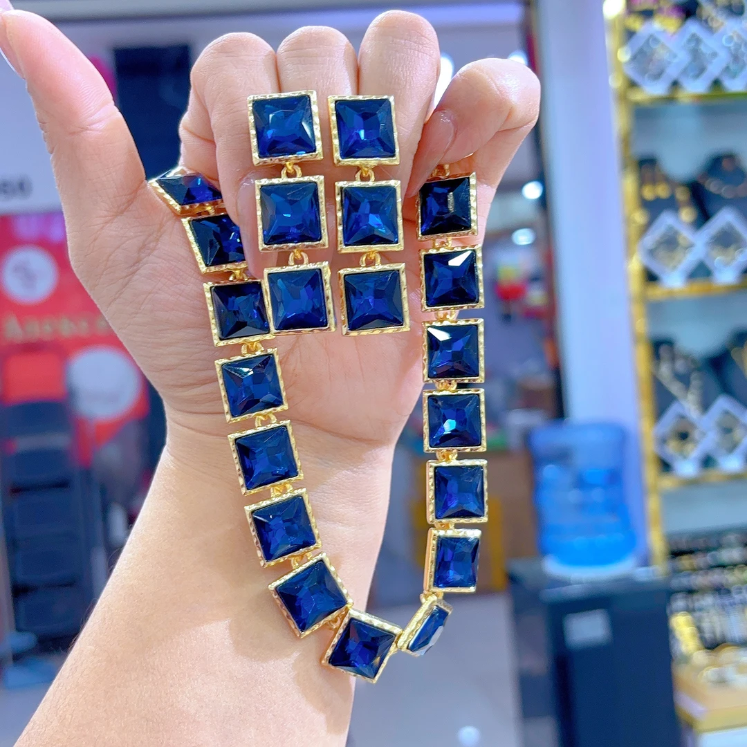 铜合金项链 501-3-7时尚欧绿金款美气质百搭简约素款轻奢欧美金色