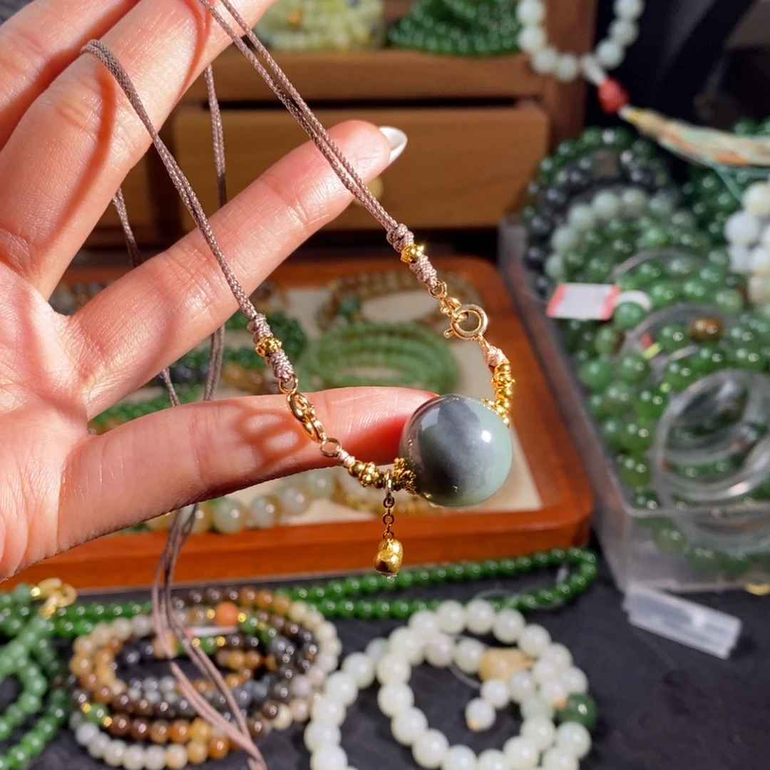 和田玉未镶嵌手链