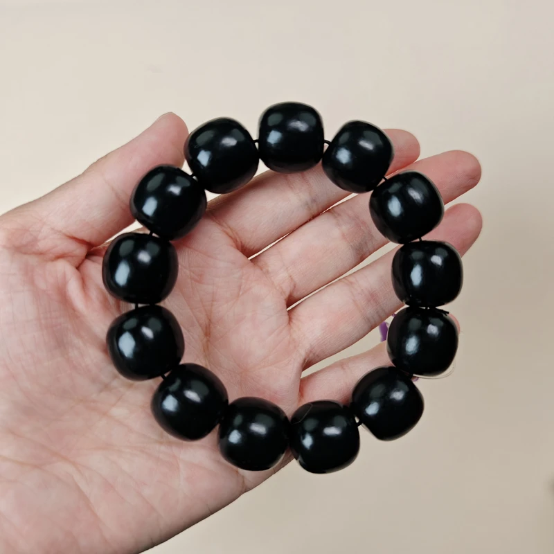 和田玉精品手串卡18mm老型珠#9@@TX18B0101