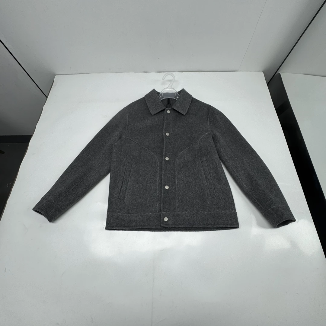 【陌选】秋冬新款休闲时尚双面呢羊毛大衣-MA6613