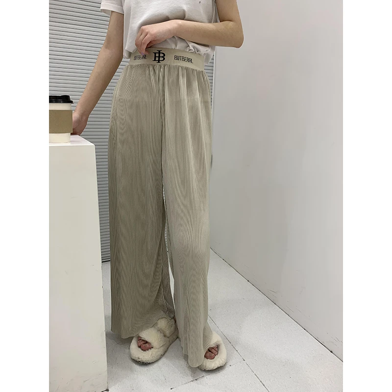 东大门运动风阔腿裤子