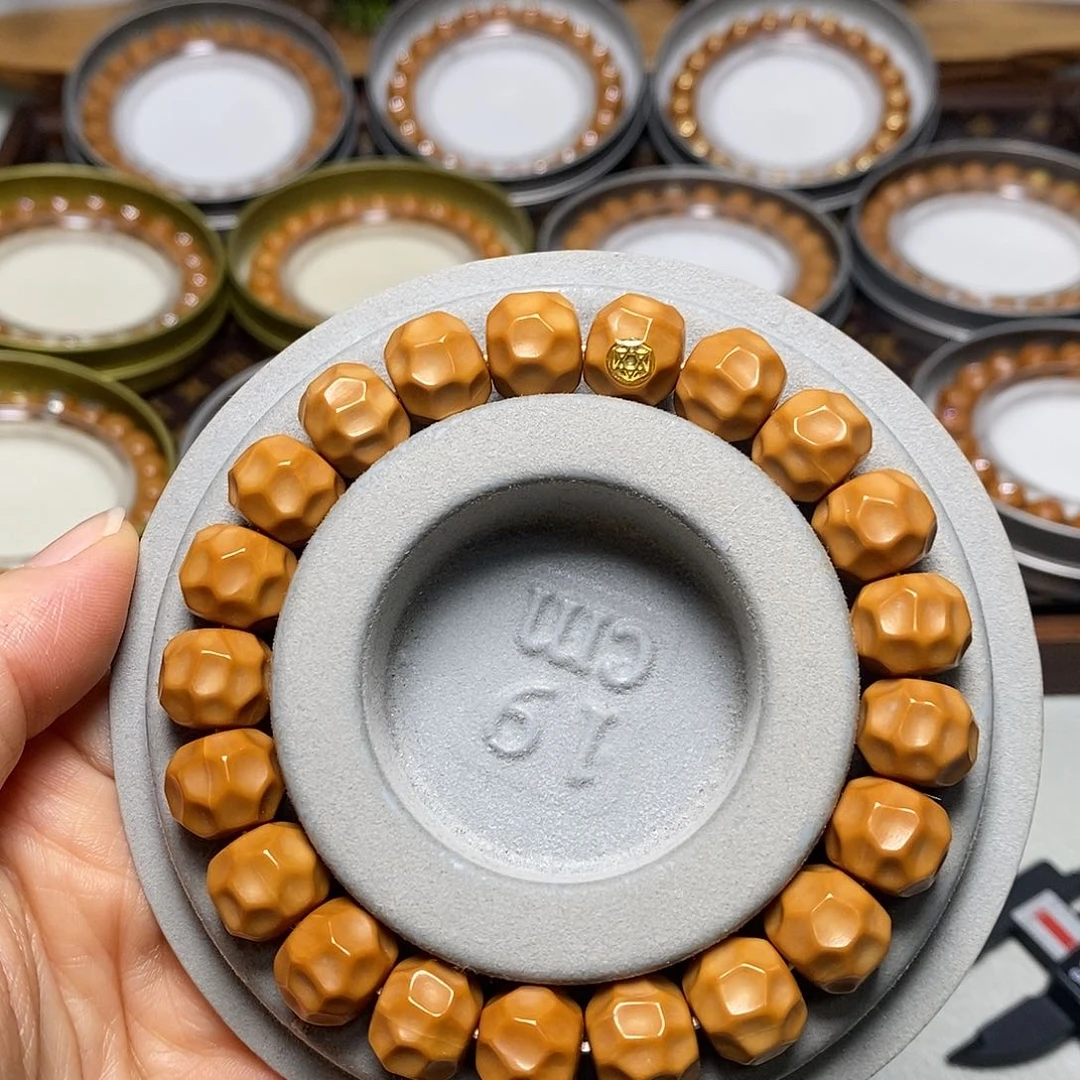 猴头核桃手串322号12左右18K黑金龙炎无相全品