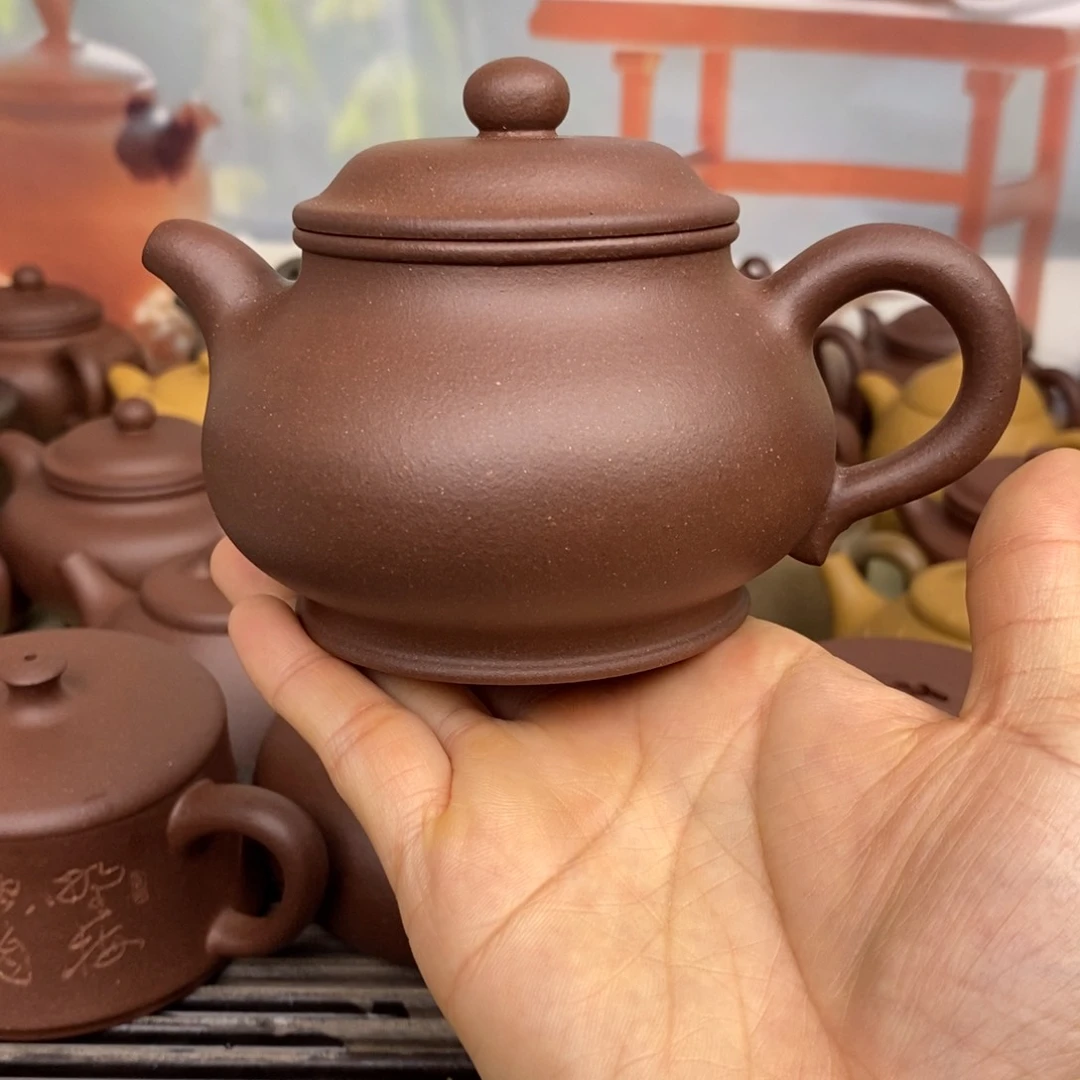 茶壶紫砂风釉200cccc羊角山紫泥潘壶0添加