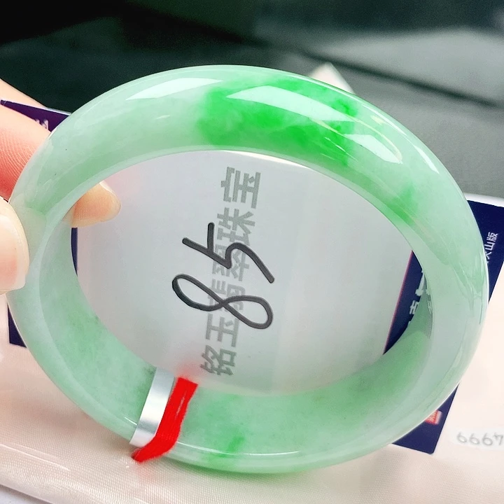 翡翠未镶嵌手镯缅甸天然a货翡翠手镯