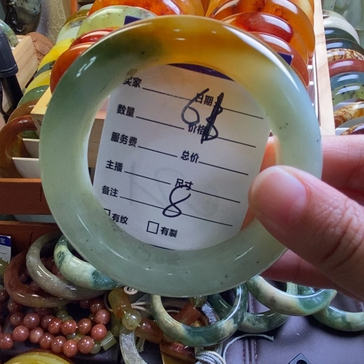 开***乐蛇纹石玉未镶嵌手镯
