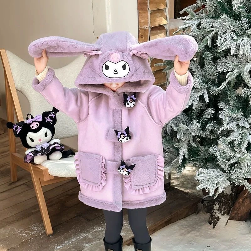 【新疆包邮】儿童加绒库洛米大衣J035