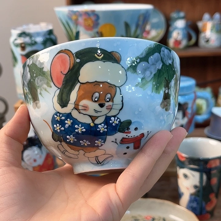 陶景德镇釉下手绘陶瓷