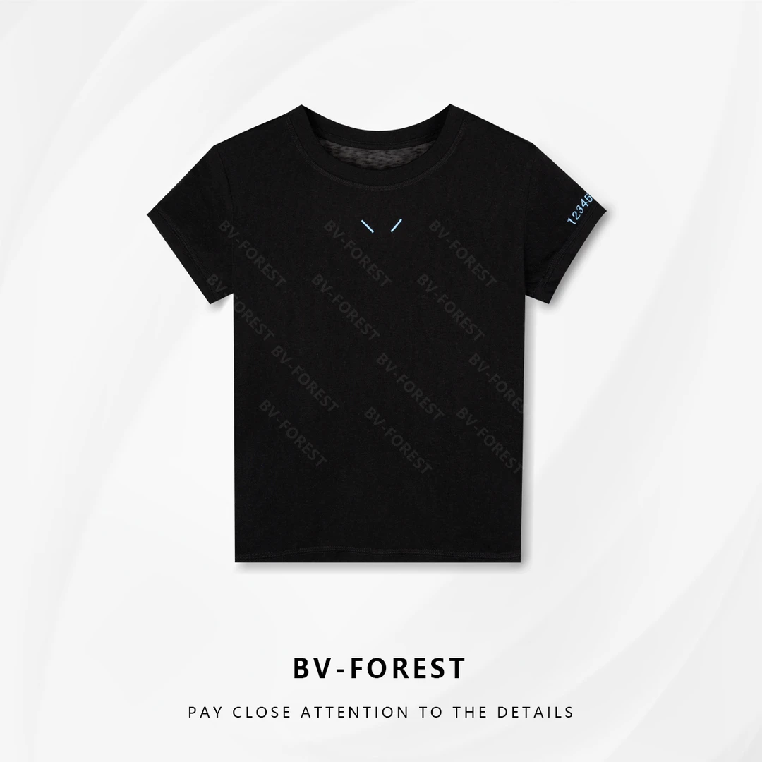 BV-FOREST“经典款”夏季薄款天丝冰感减龄显瘦短袖T恤BV-T0383