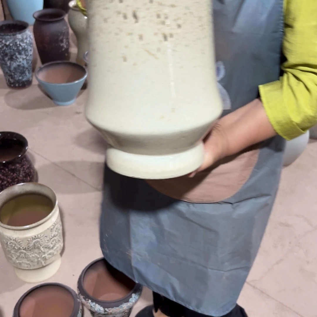 紫砂花盆口20高30一个