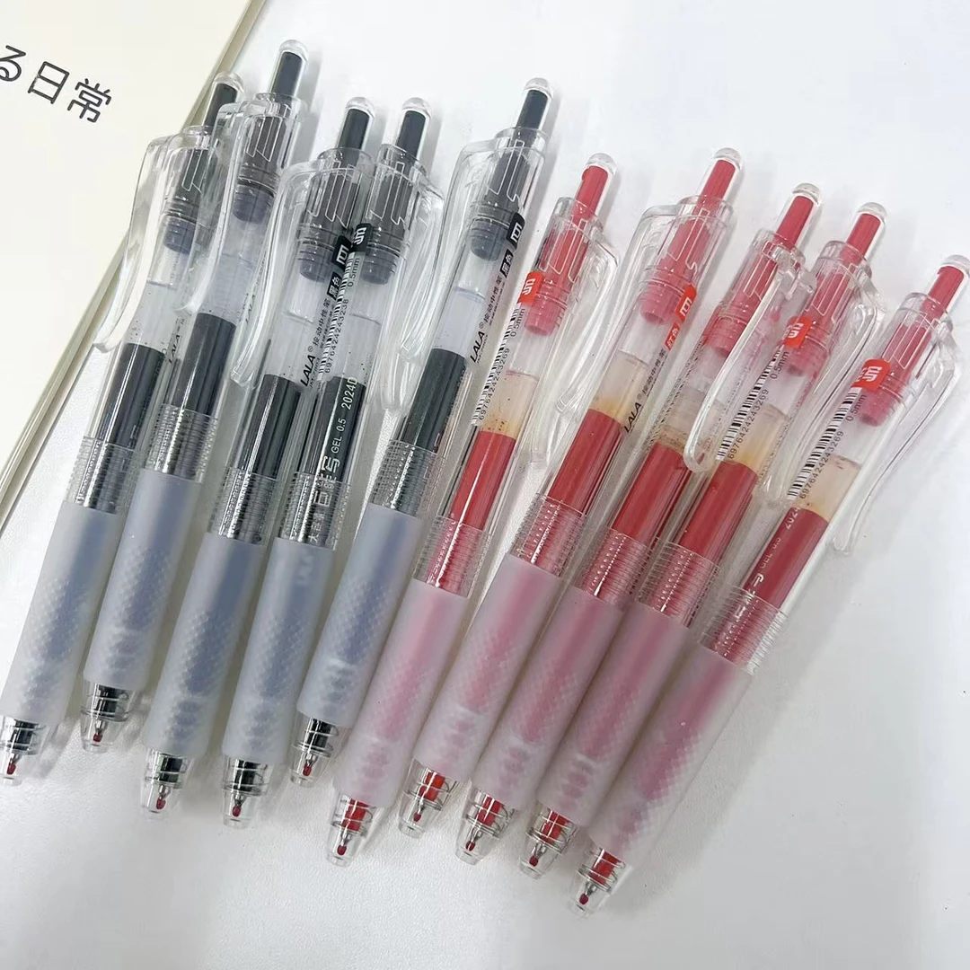 【5黑5红】D07经典款LALA巨能写黑墨+红墨
