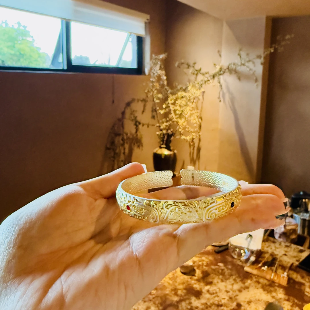 银壶大魔王 兽纹宝石手上配件 茶配件