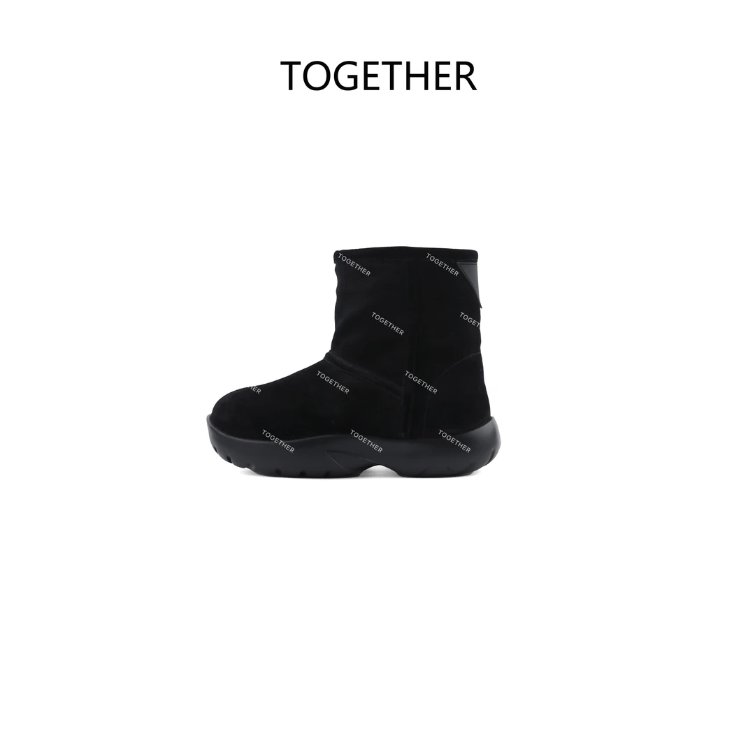 【TOGETHER】羊羔毛厚底防水雪地靴 231005