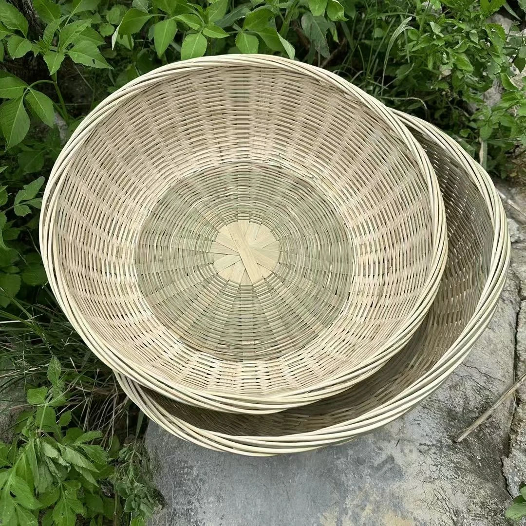 Q竹青带底座竹青馒头筐22cm*2个