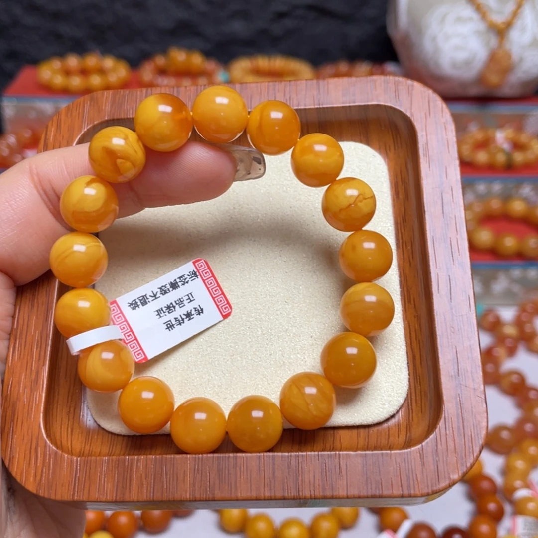 琥珀未镶嵌手链手串