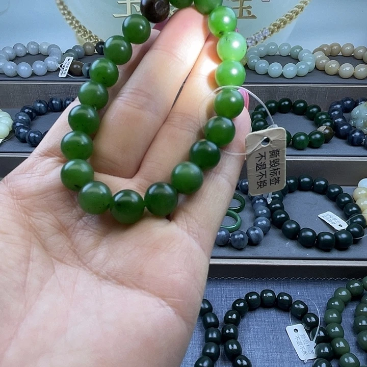 和田玉未镶嵌手链