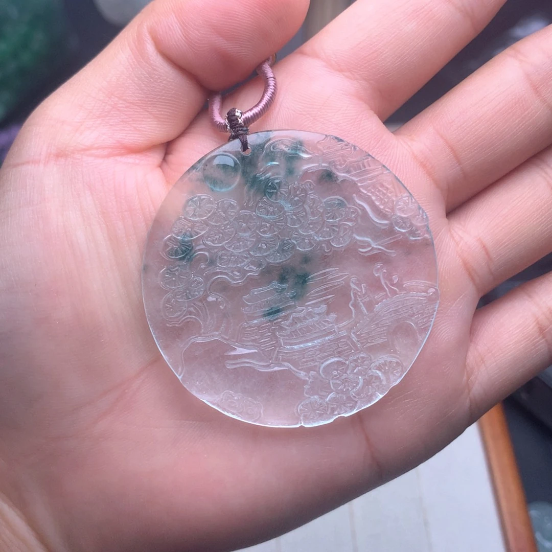 翡翠未镶嵌颈饰235