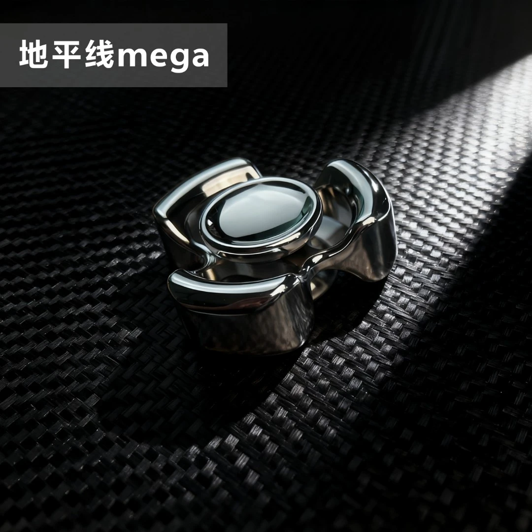 佛耶EDC三叶地平线mega攻速手感型不锈钢304指尖陀螺解压玩具