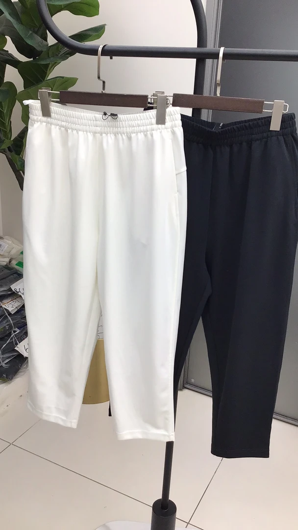 水淼夏季针织萝卜裤0526