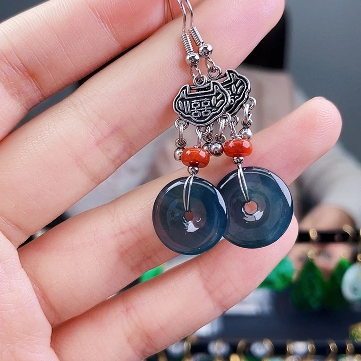 翡翠耳饰未镶嵌饰品