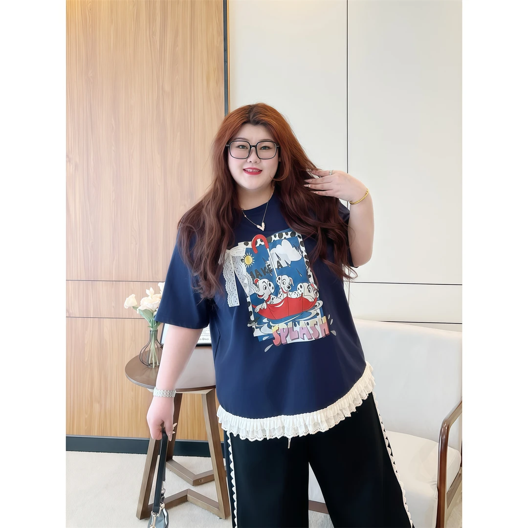 断码捡漏~西西里岛 / 美式印花大版短袖T 14480花契大码胖mm200斤