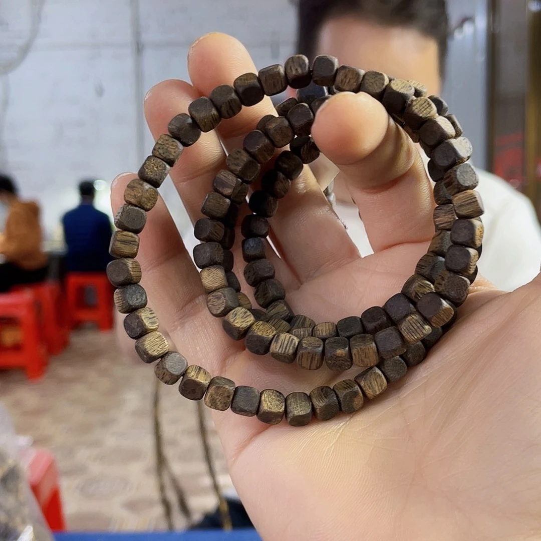 沉香手串棋楠白露方珠长串0.6/14克多样性发一