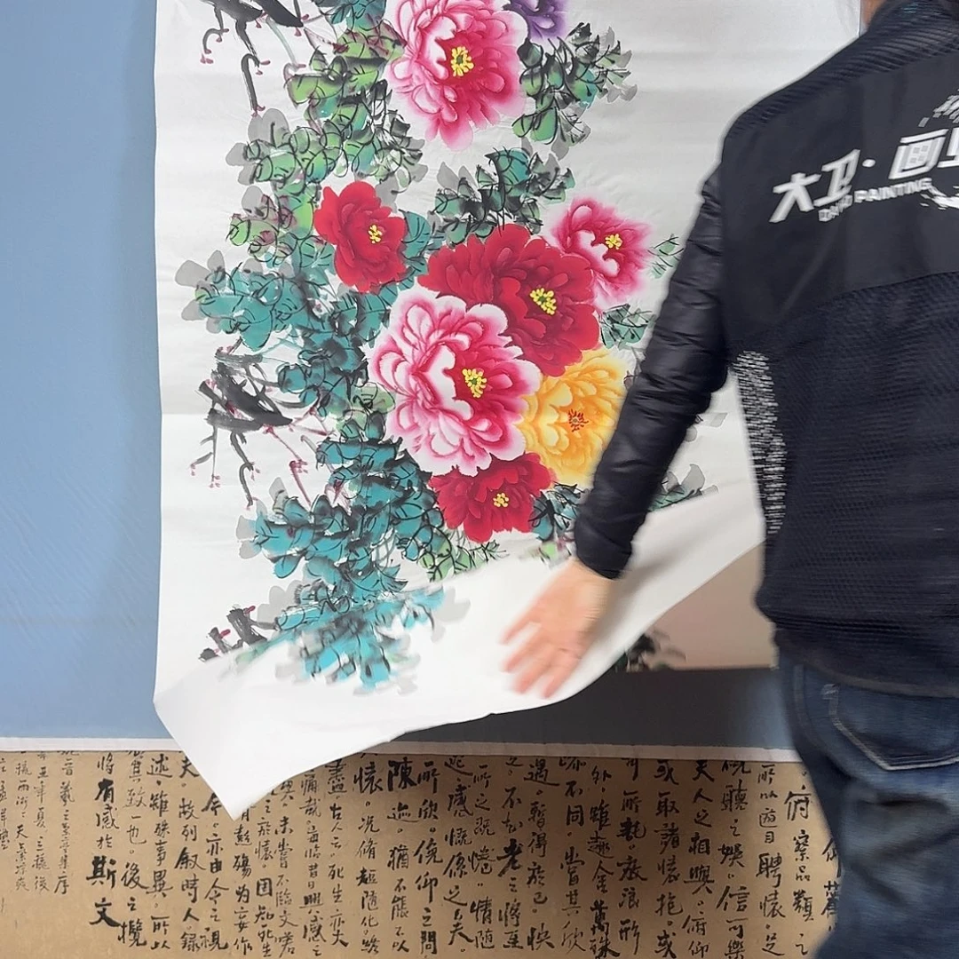 国画743 牡丹一如您的脸颊美丽如