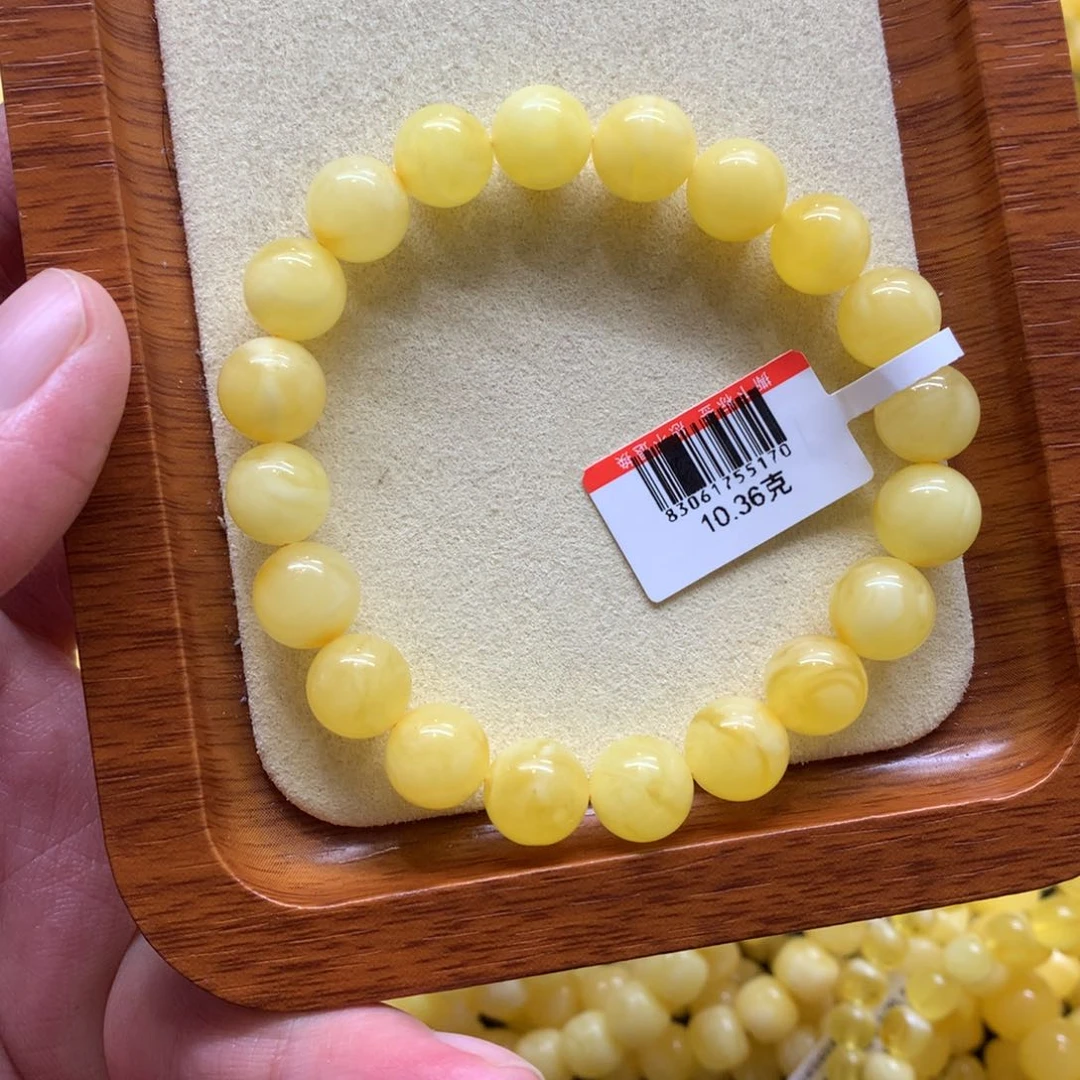 蜜蜡手链未镶嵌江*子蜜蜡