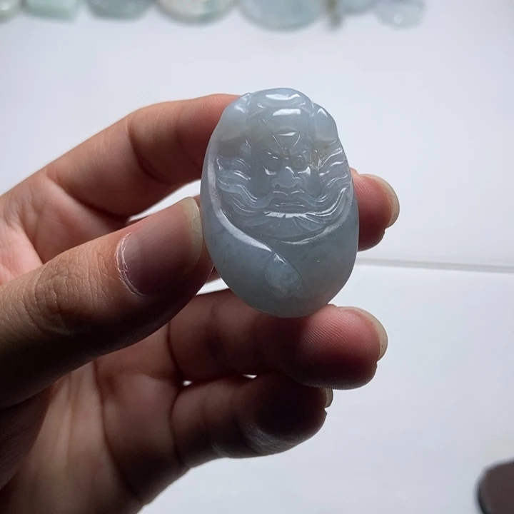 翡翠未镶嵌颈饰钟馗10