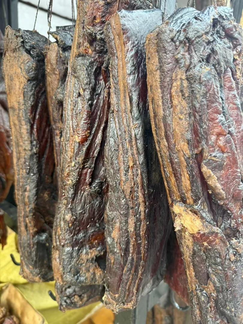 正宗柴火烟熏五花腊肉湖南湘西特产农家土猪风味好吃