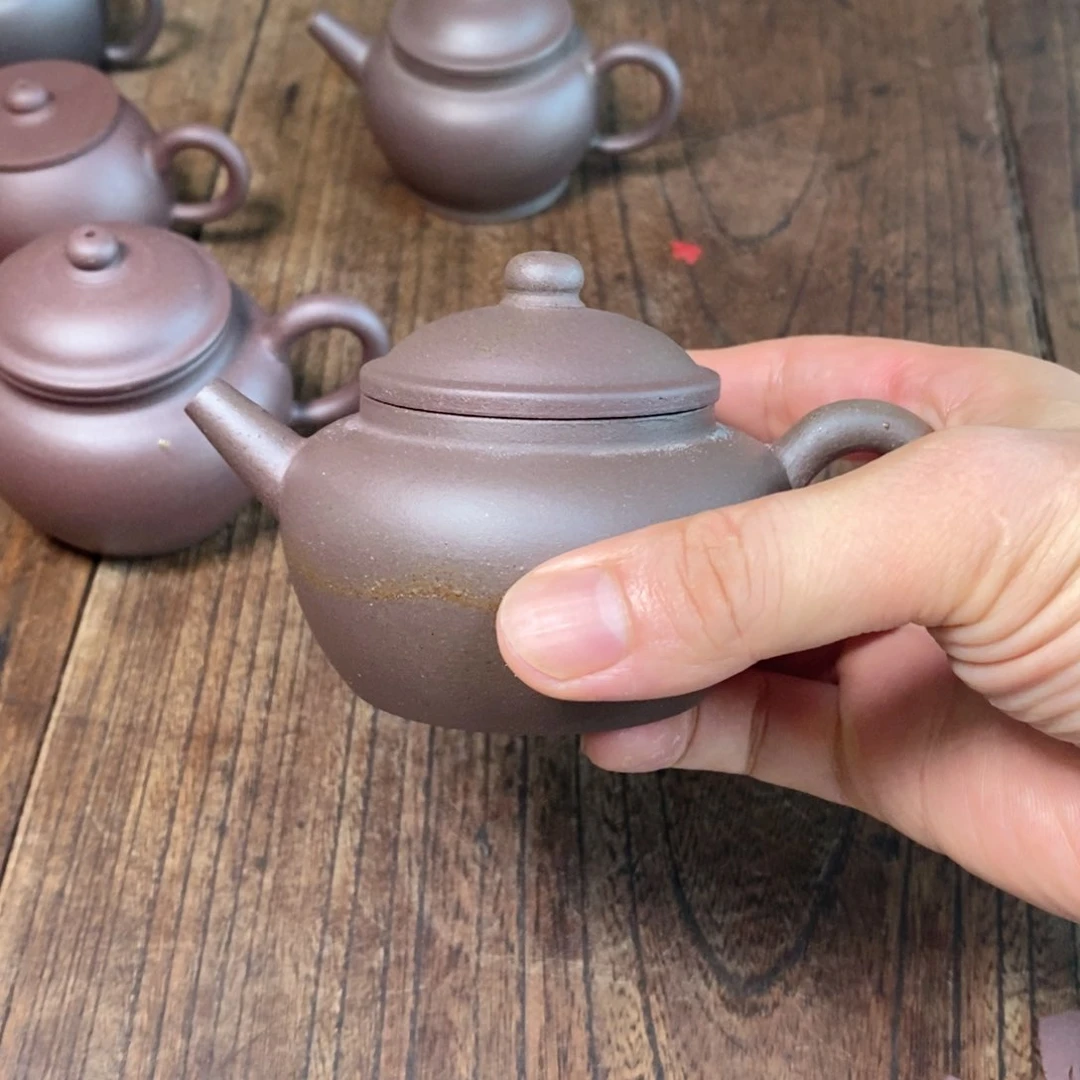 茶壶紫砂底槽青全手工摹古160cc