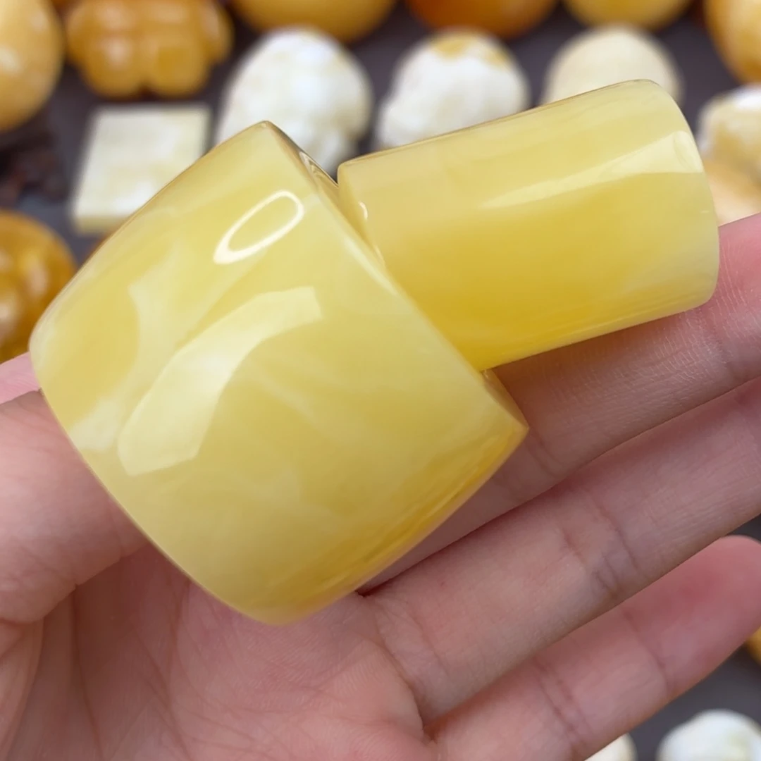 蜜蜡未镶嵌吊坠(不含链)扳指