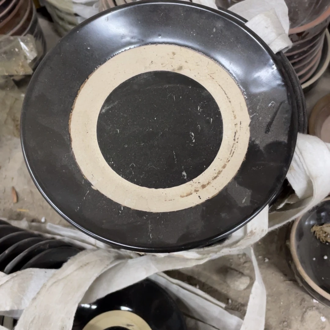 盘瓷器微瑕口径17三只