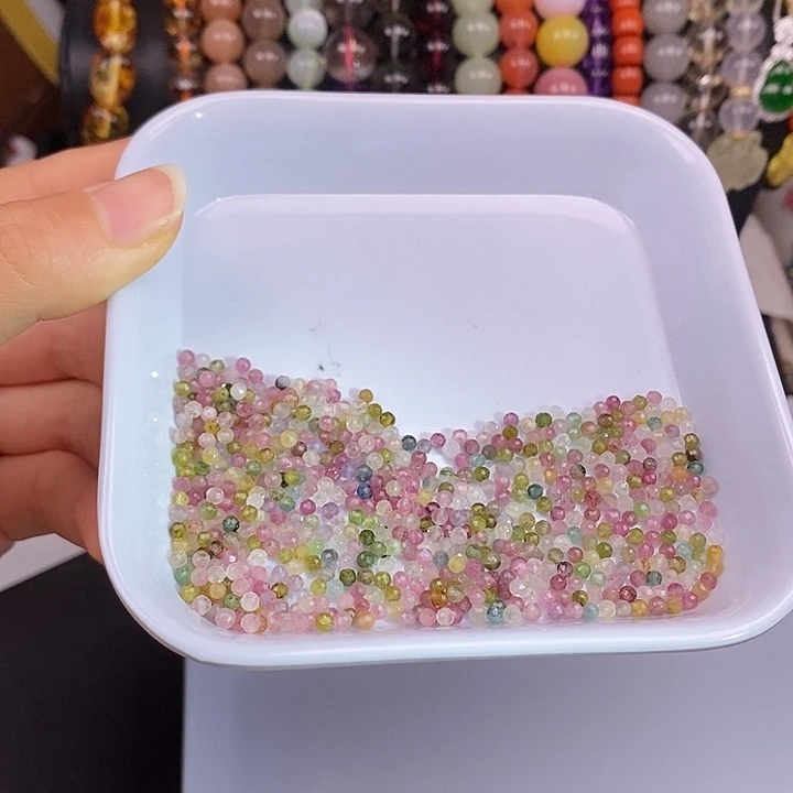 未镶嵌卡2碧玺100个玛瑙/玉髓