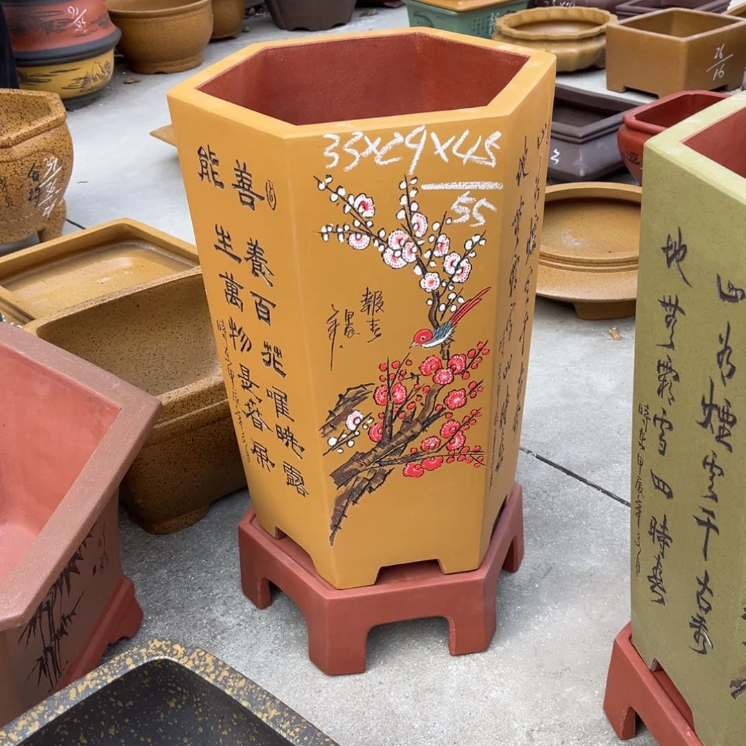 紫砂花盆盆景艺术