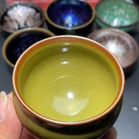 茶盏建盏主人杯茶壶盖碗品茗杯15