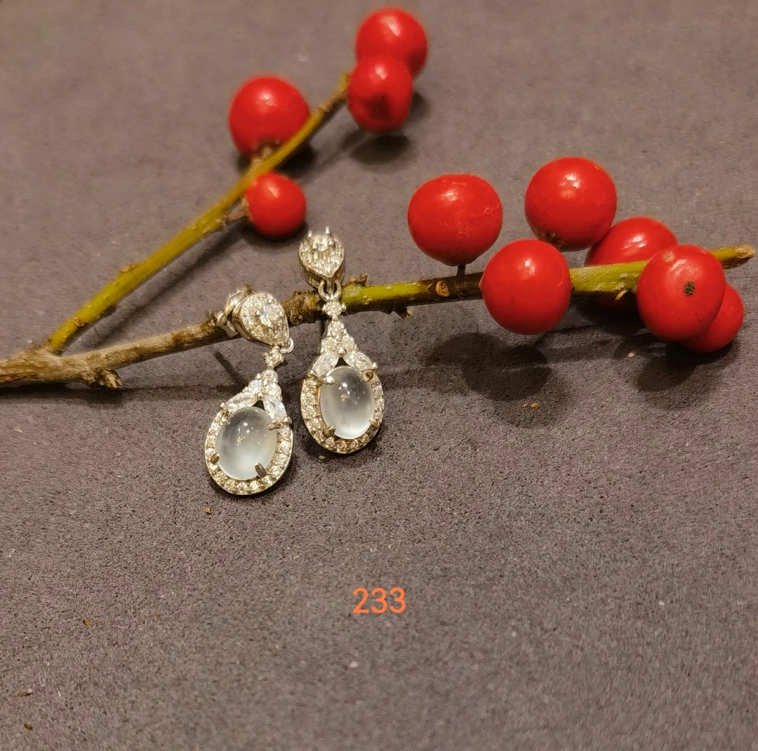 【宝妈珠宝精选】BM000233天然翡翠缅甸A货耳饰