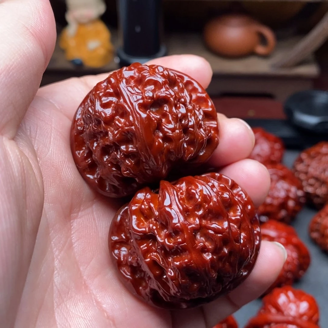 吊坠文玩核桃41白狮子