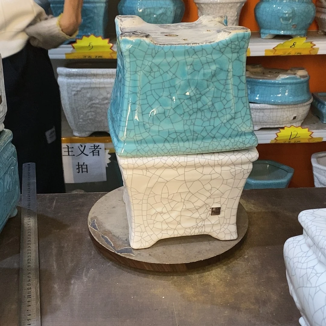 随***叶瑕疵花盆花盆里的