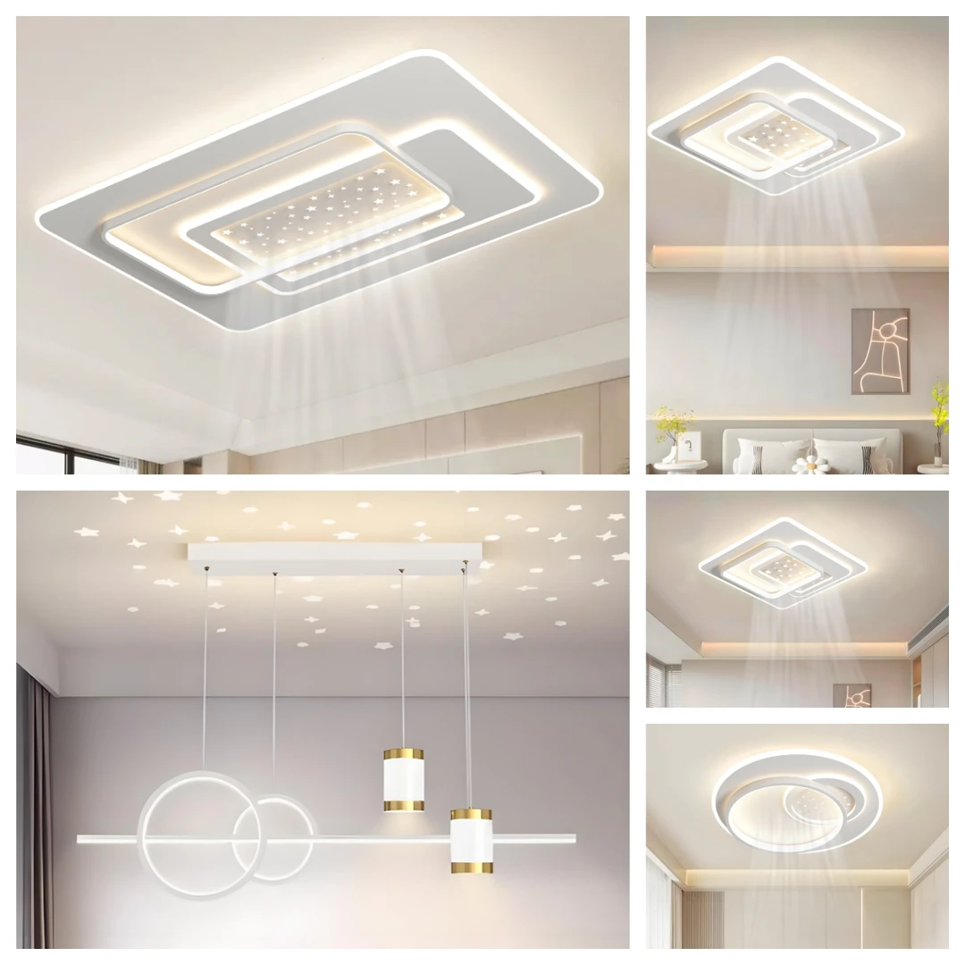 轻奢现代北欧简约大厅主卧室家用大气吸顶灯吸顶灯中山灯饰08